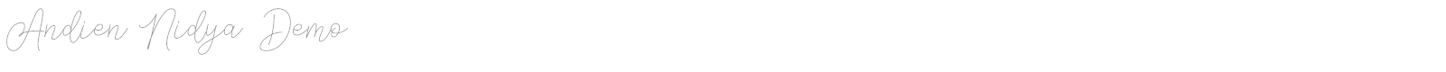 Andien Nidya font preview